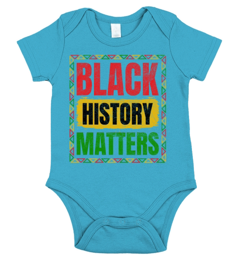 Black History Matter African American Pride Short Sleeve Baby One-Piece
