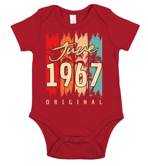 Building Year 1967 In June Short Sleeve Baby One-Piece