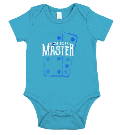 Dominoes Master Gifts Game Best Domino Player T-Shirt Tee Short Sleeve Baby One-Piece