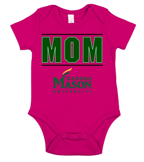 George Mason University Proud Mom Parents Day 2020 Short Sleeve Baby One-Piece