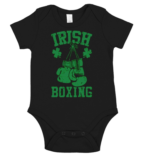 Green Vintage Ireland Boxing Tee Short Sleeve Baby One-Piece