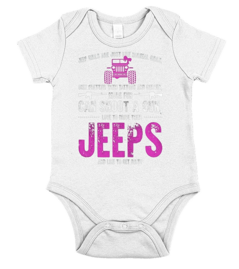 JEEP GIRLS ARE JUST LIKE NORMAL GIRLS Short Sleeve Baby One-Piece