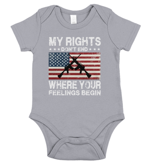 My Rights Dont End Where Your Feelings Begin Short Sleeve Baby One-Piece