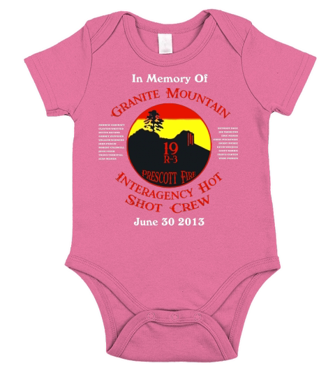 Prescott Granite Mountain Hotshots Memorial Short Sleeve Baby One-Piece