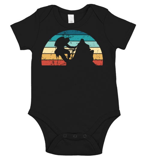 Retro Climbing Sunset Vintage Bouldering Sunrise Short Sleeve Baby One-Piece
