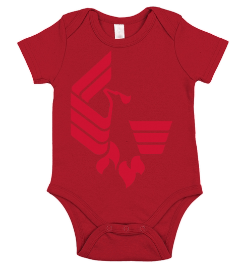Single Logo Phoenix University Short Sleeve Baby One-Piece