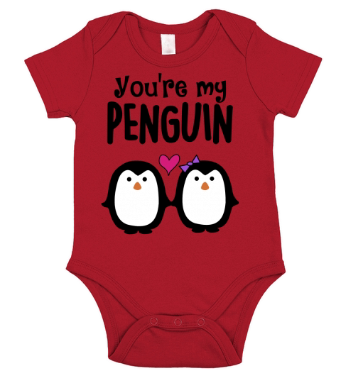 YOURE MY PENGUIN TEE Short Sleeve Baby One-Piece