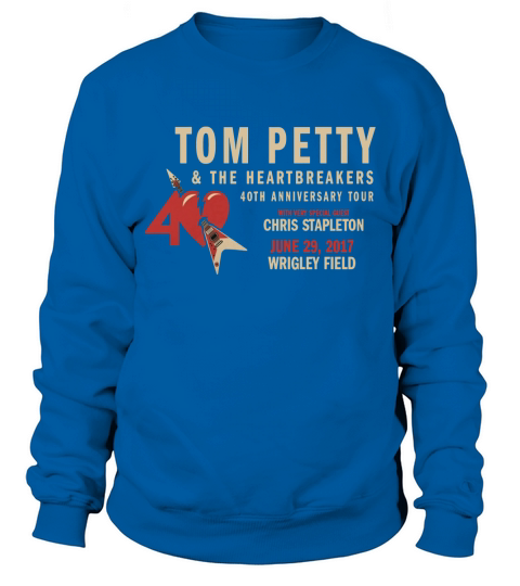 40TH ANNIVERSARY TOUR TOM PETTY Sweatshirt Unisex