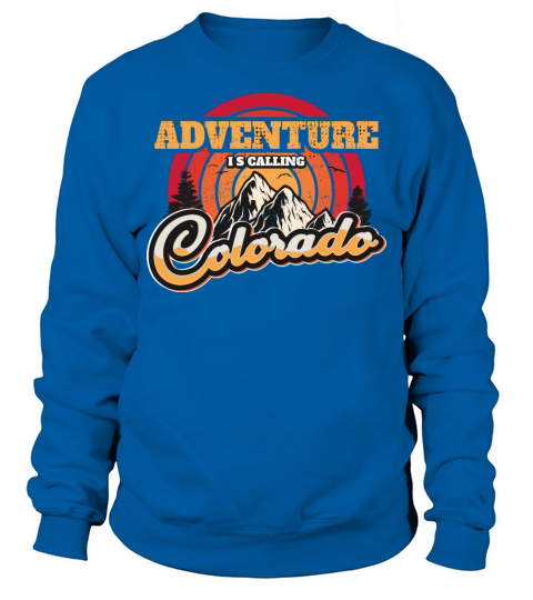 Colorado Retro Vintage Hiking Mountains Nature Sweatshirt Unisex