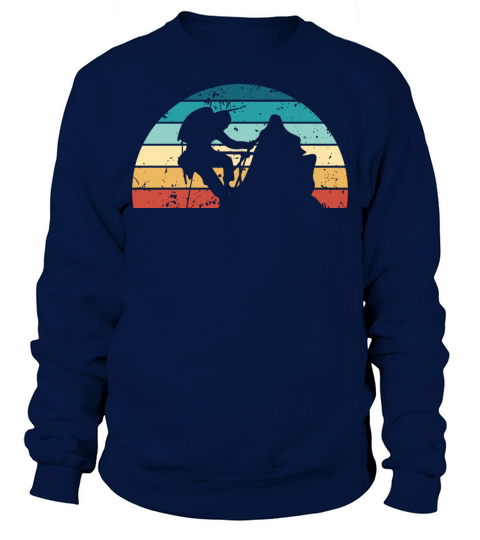 Retro Climbing Sunset Vintage Bouldering Sunrise Sweatshirt Unisex