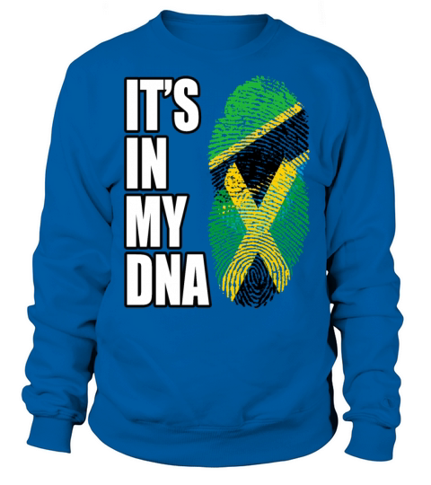 Tanzanian And Jamaican Vintage Heritage DNA Flag Sweatshirt Unisex