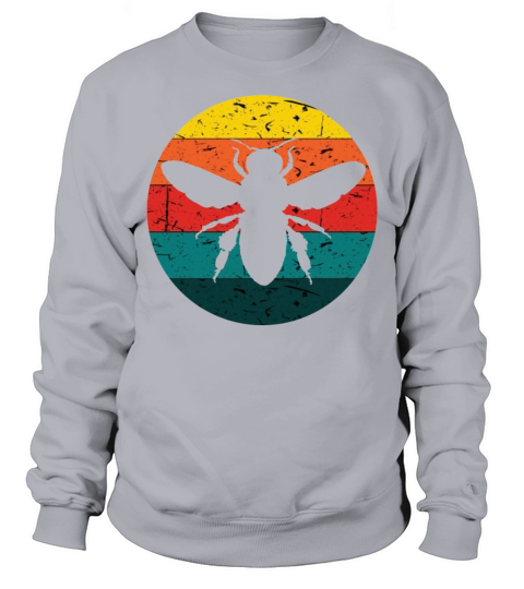 Vintage Design Bumble Bee Retro Colors Bug Apparel Sweatshirt Unisex