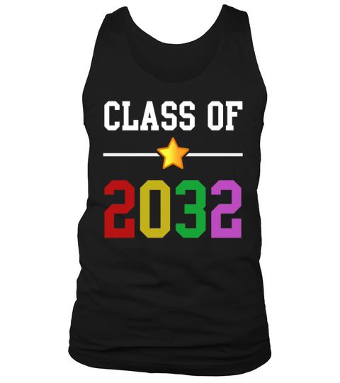 Class of 2032 Grow With Me Kids First Day School Tank Top Unisex