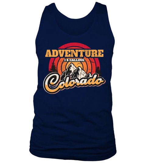 Colorado Retro Vintage Hiking Mountains Nature Tank Top Unisex