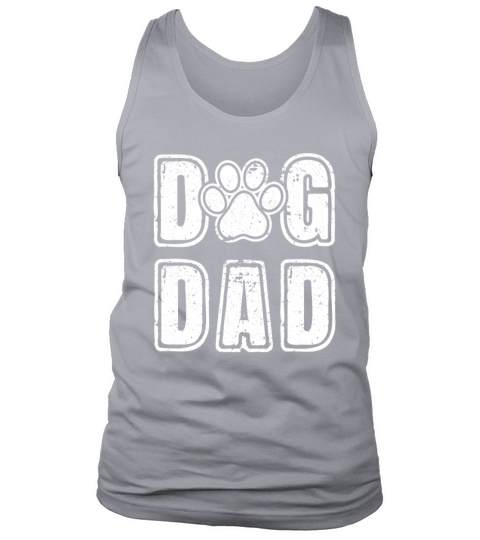 Dog Dad Vintage Grunge Paw Dog Lover Fathers Day Tank Top Unisex