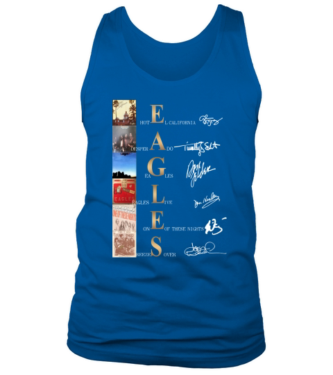 Eagles Band Albums Signatures shirtn - Unisex Long Sleeve Tank Top Unisex