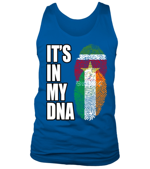 Surinamese And Irish Vintage Heritage DNA Flag Tank Top Unisex