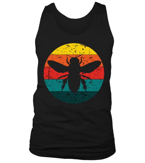 Vintage Design Bumble Bee Retro Colors Bug Apparel Tank Top Unisex