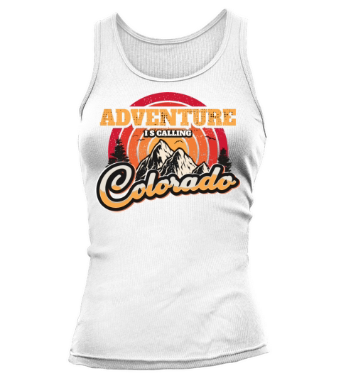 Colorado Retro Vintage Hiking Mountains Nature Tank top Woman
