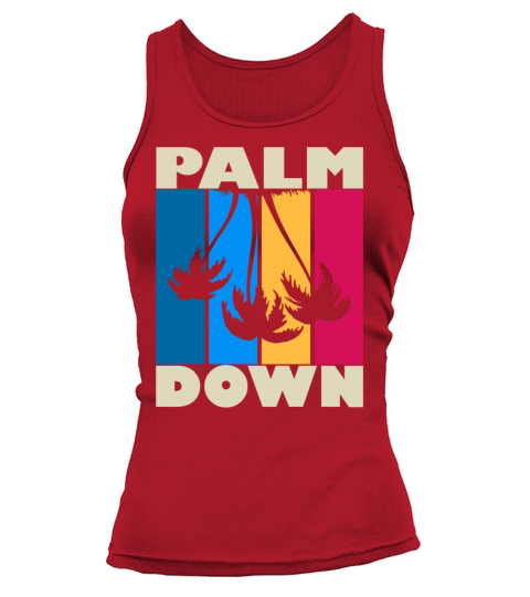 palm down vintage sunset Tank top Woman