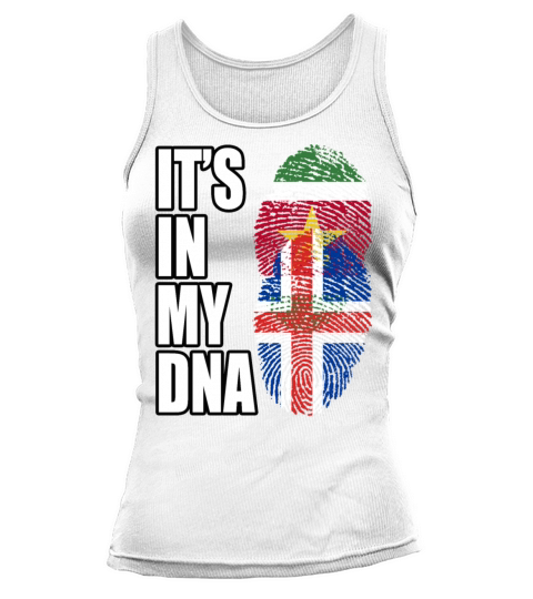Surinamese And Icelandic Vintage Heritage DNA Flag Tank top Woman