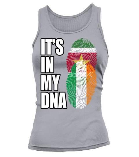 Surinamese And Irish Vintage Heritage DNA Flag Tank top Woman
