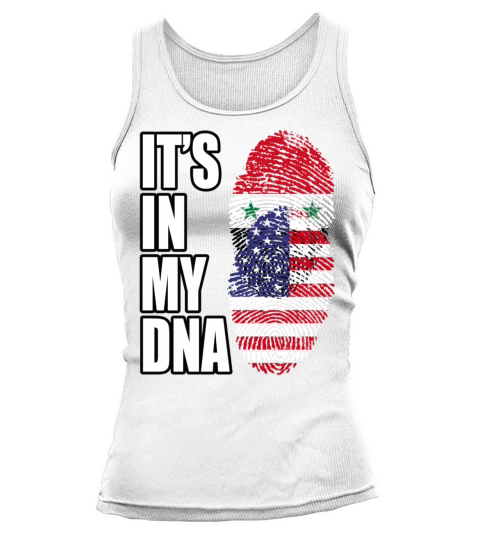Syrian And American Vintage Heritage DNA Flag Tank top Woman