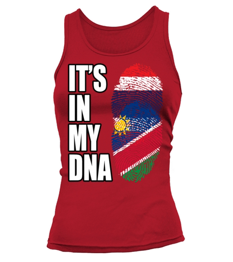 Thai And Namibian Vintage Heritage DNA Flag Tank top Woman