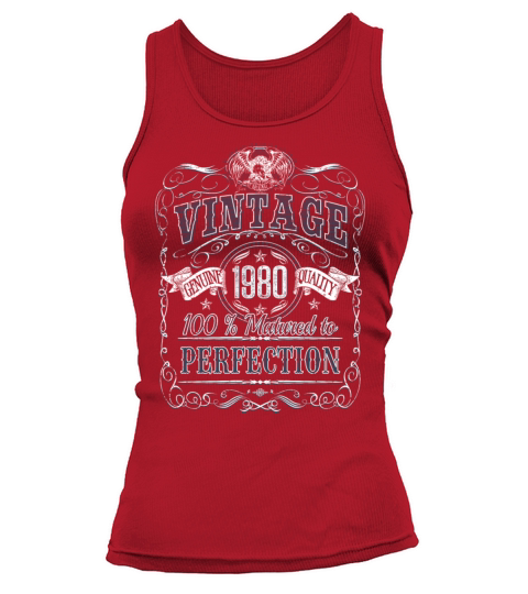 Vinage 1980 birthday year of birth 1980 gift Tank top Woman