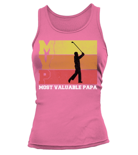 Vintage Golf Mvp Most Valuable Papa Gift For Dad 2020 Tank top Woman