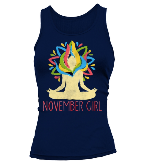 Yoga Mandala Meditation Birth Born Month November Tank top Woman