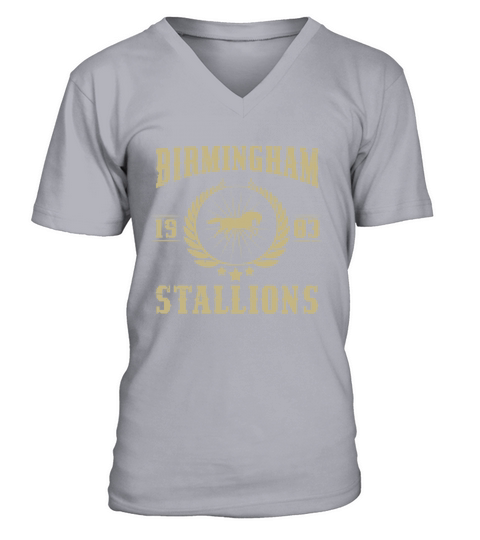 Birmingham Stallions USFL 1983 Football V-Neck T-shirt