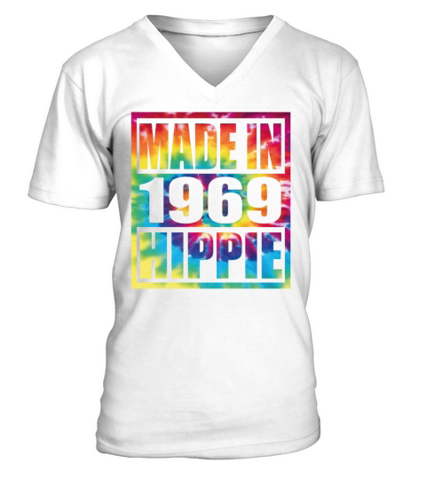 Hippie Birthday 1969 V-Neck T-shirt