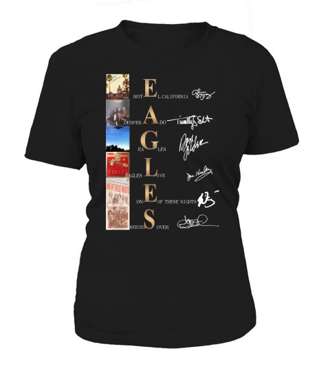 Eagles Band Albums Signatures shirtn - Unisex Long Sleeve Women's T-Shirt