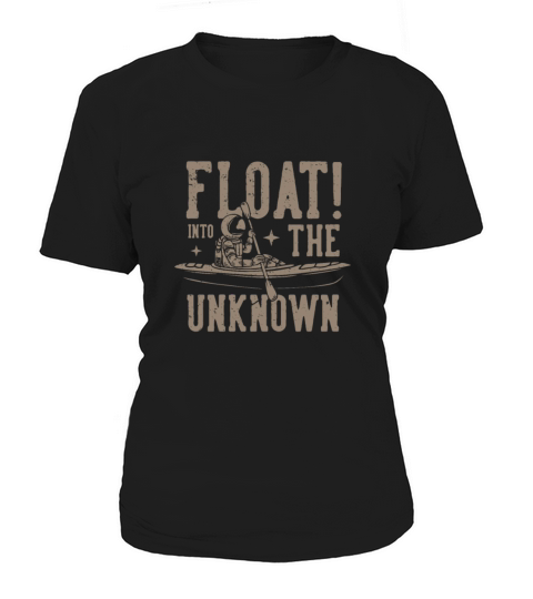 Float Into Unknown - Astronaut Kayaking Vintage Women's T-Shirt