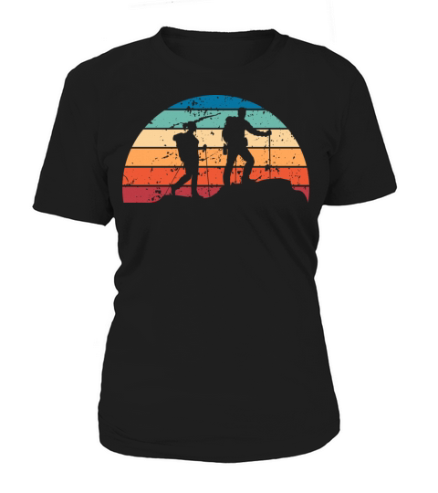 Retro Backpacking Sunset Vintage hiking Sunrise Women's T-Shirt