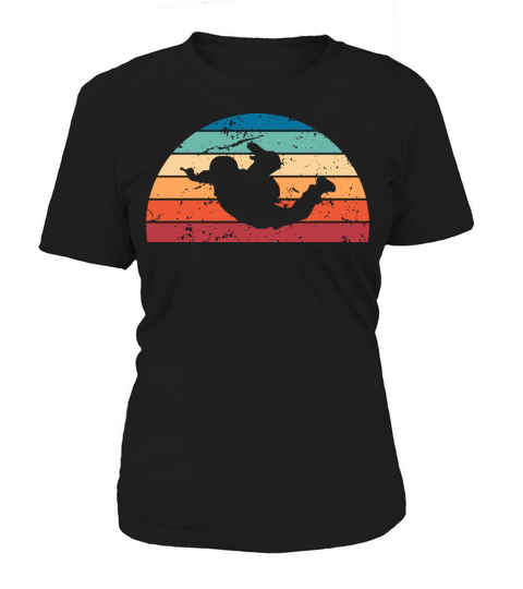 Retro Base jumping Sunset Vintage skydiver Sunrise Women's T-Shirt