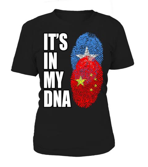 Somali And Chinese Vintage Heritage DNA Flag Women's T-Shirt