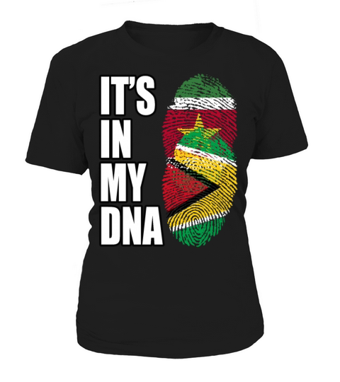 Surinamese And Guyanese Vintage Heritage DNA Flag Women's T-Shirt