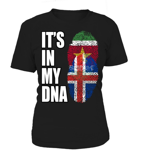 Surinamese And Icelandic Vintage Heritage DNA Flag Women's T-Shirt