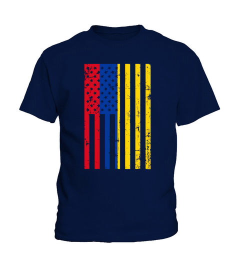 Colombia American Flag For New Us Citizen shirt Kids T-Shirt