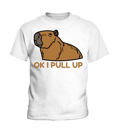 OK I PULL UP CAPYBARA Supremacy Funny CAPY Memes Kids T-Shirt