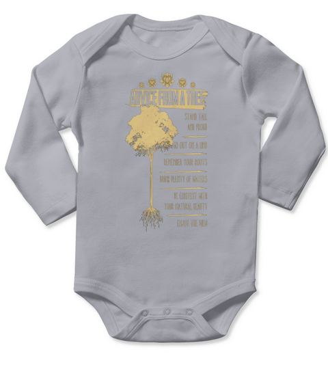 Advice From A Tree Long Sleeve Baby One-Piece