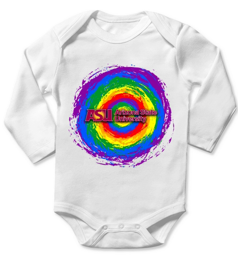 Arizona State University Rainbow Flag 2020 Long Sleeve Baby One-Piece