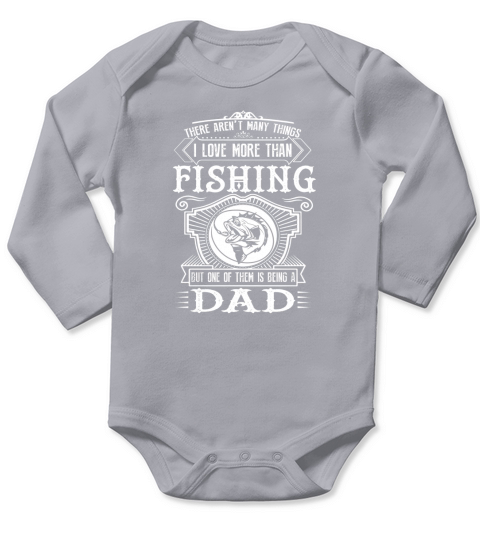 Fishing Dad T-shirt Long Sleeve Baby One-Piece