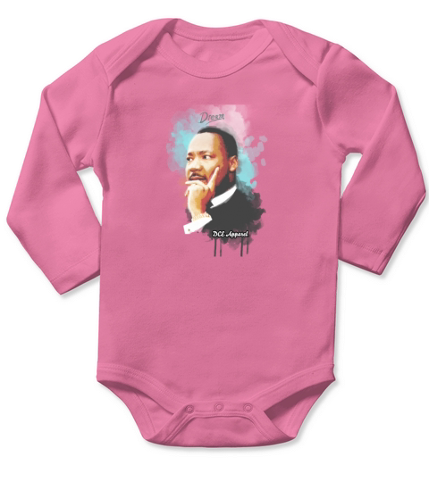 Martin Luther King Long Sleeve Baby One-Piece