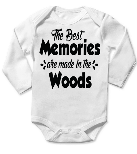 The Best Memories Are Made In The Woods Summer Long Sleeve Baby One-Piece