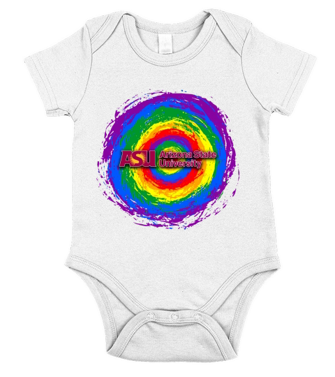 Arizona State University Rainbow Flag 2020 Short Sleeve Baby One-Piece