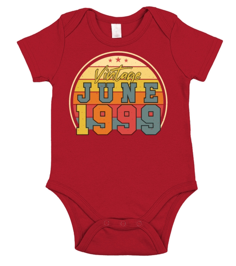 Best Birth Month June 1999 Short Sleeve Baby One-Piece
