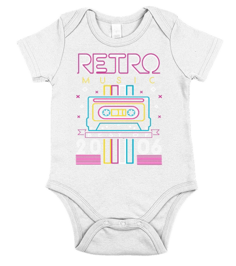 Best Of 2006 Retro Cassette Vintage Birthday Short Sleeve Baby One-Piece